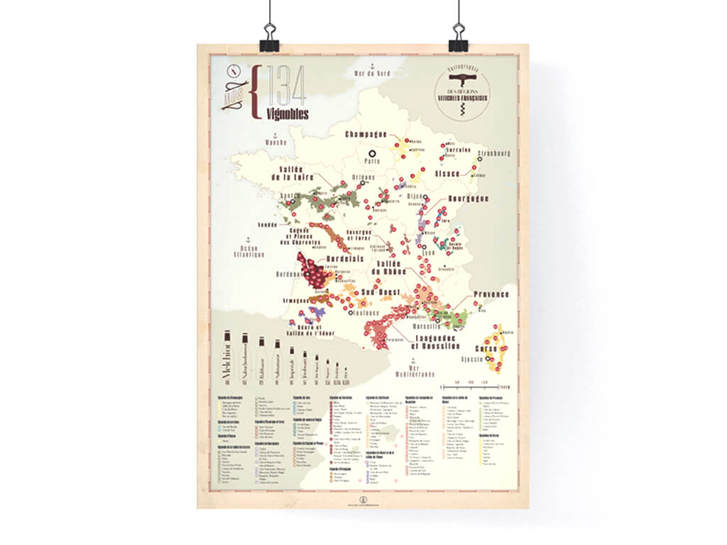 carte des vins, wine maps, vignoble, Cartographik, carte de France