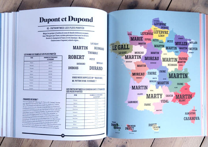 Carte de France des patronymes les plus portés, data-information, Martin, Lefebvre, Moreau, Le Gall | L'Atelier CartographikAtelier Cartographik, 