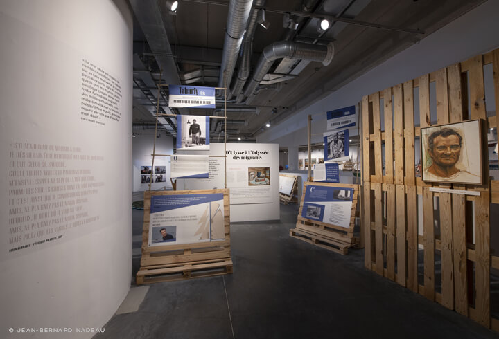 Graphic design for Exposition Voguent les vins, Titouan Lamazou, Atelier Cartographik