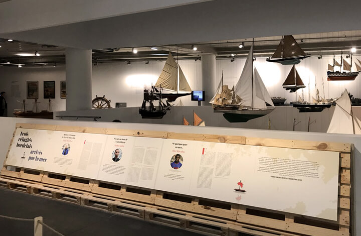 Graphic design for Exhibition, atelier Cartographik, artistic direction, Musée mer Marine
