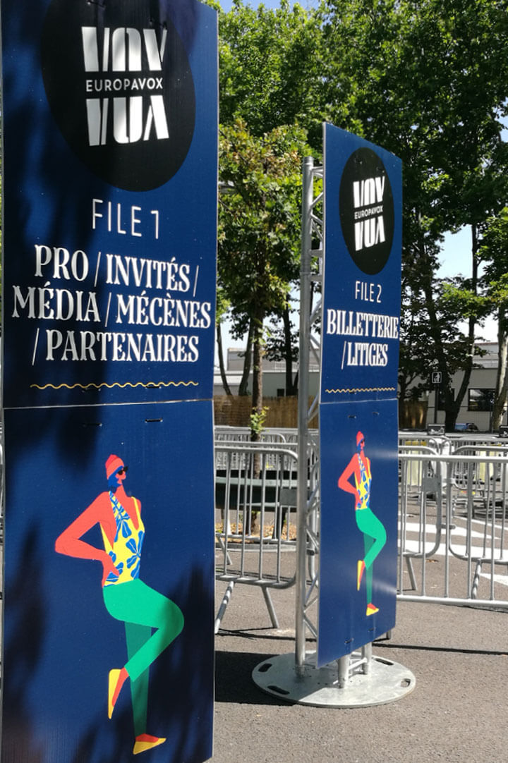 Europavox, festival , communication, art graphique, affiche, poster, illustration de musique, Atelier Cartographik