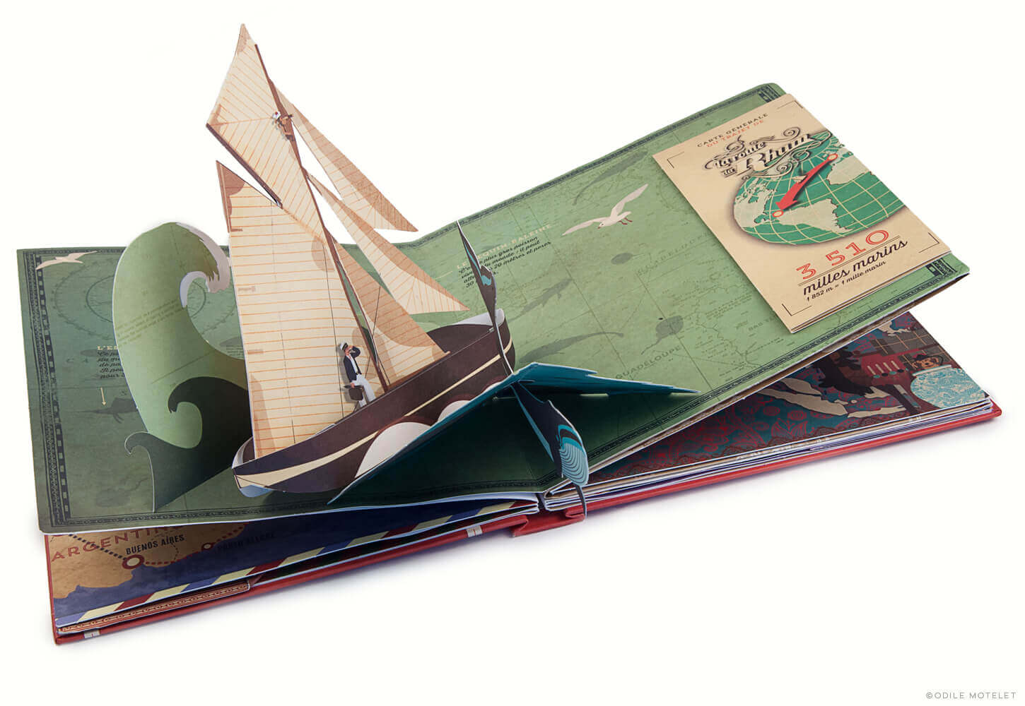 Voyages et Routes de Légende animated pop-up boat